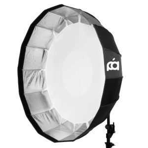 White/Silver Interior Bowens Mount 85cm Beauty Dish Quick Setup with Grid