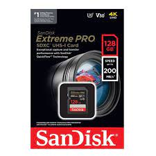 SanDisk 128GB Extreme PRO UHS-I SDXC Memory Card (Class 10)