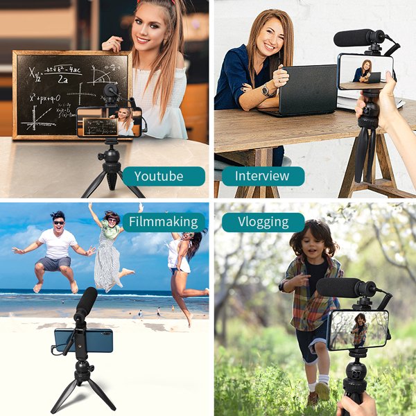 AU-CM11P Maono Professional Shotgun Vlog Microphone Kit - Image 4
