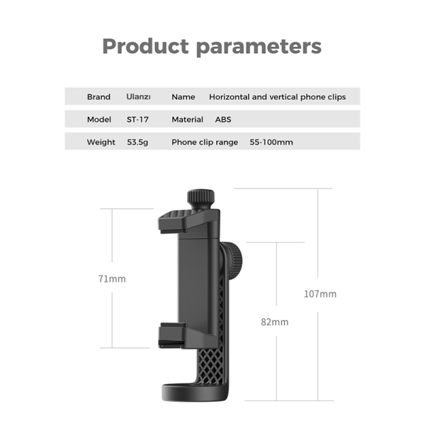 Ulanzi ST-17 Phone Tripod Mount - Image 4