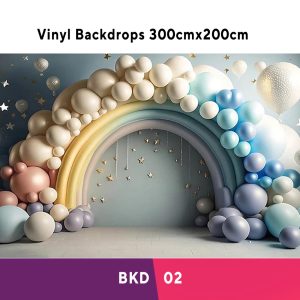 Colourful Birthday Vinyl Backdrop BKD02