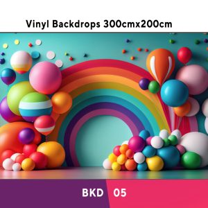 Colourful Birthday Vinyl Backdrop BKD05