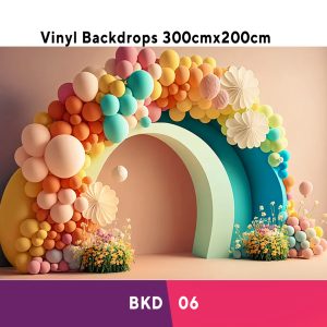 Colourful Birthday Vinyl Backdrop BKD06