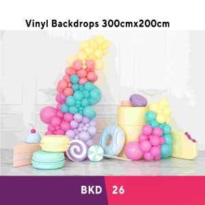 Colourful Birthday Vinyl Backdrop BKD26
