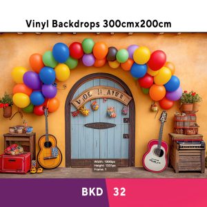 Colourful Birthday Vinyl Backdrop BKD32