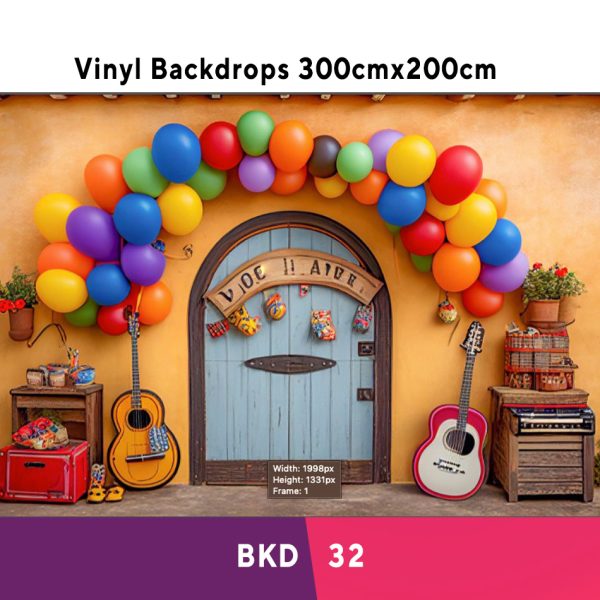 Colourful Birthday Vinyl Backdrop BKD32
