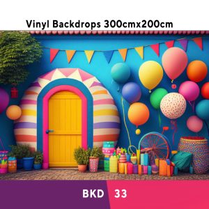 Colourful Birthday Vinyl Backdrop BKD33