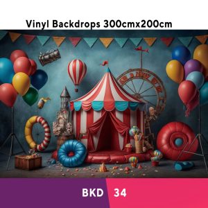 Colourful Birthday Vinyl Backdrop BKD34