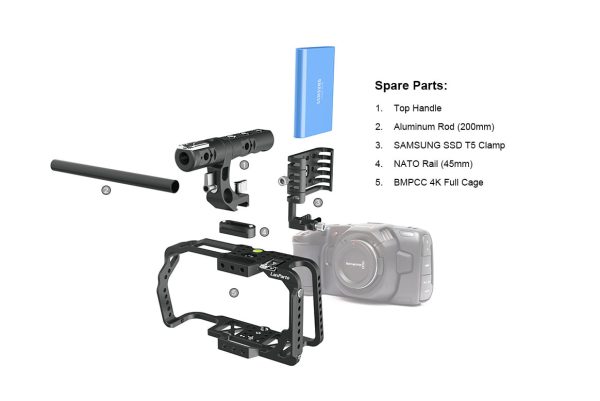 Black magic BMPCC 4k camera cage - Image 5