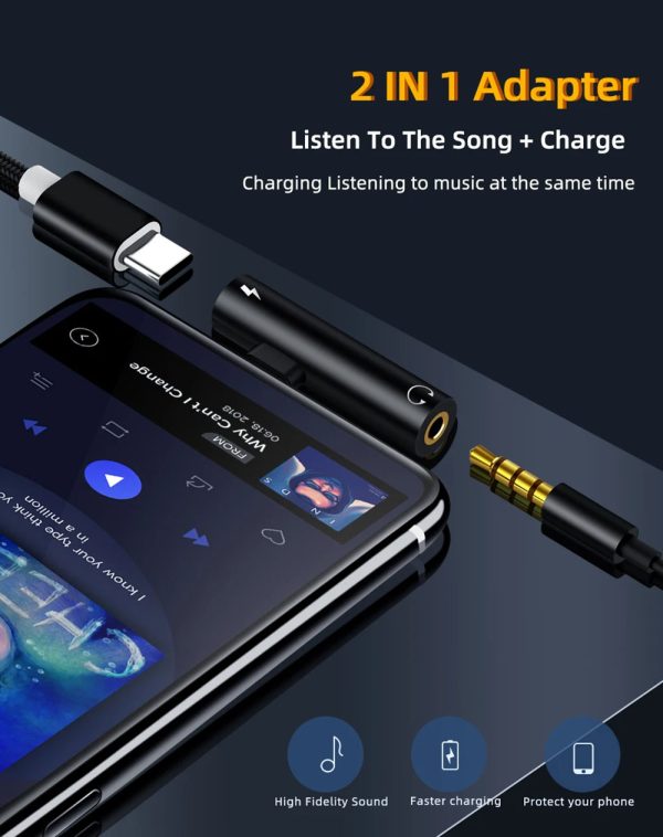 2 in 1 USB C to 3.5mm Adapter With the Usb C Headphone - Image 14