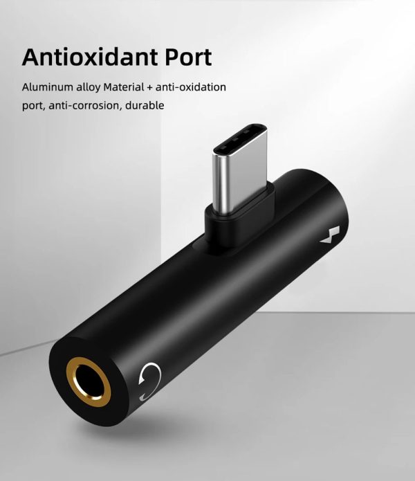 2 in 1 USB C to 3.5mm Adapter With the Usb C Headphone - Image 6