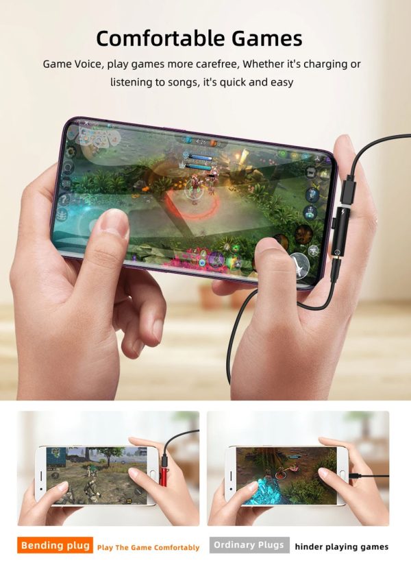 2 in 1 USB C to 3.5mm Adapter With the Usb C Headphone - Image 12