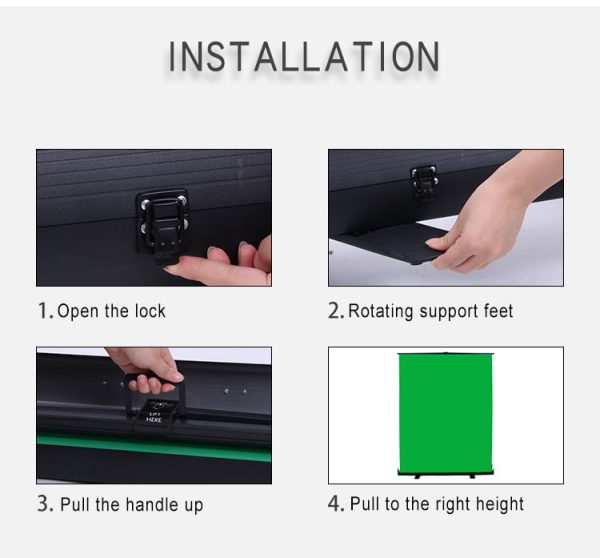 Portable 150x200cm Collapsible Oxford Green Screen Backdrop| Zoom Virtual Background - Image 5