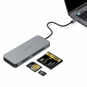 3-IN 1 TYPE C Aluminum alloy USB 3.0 Card Reader