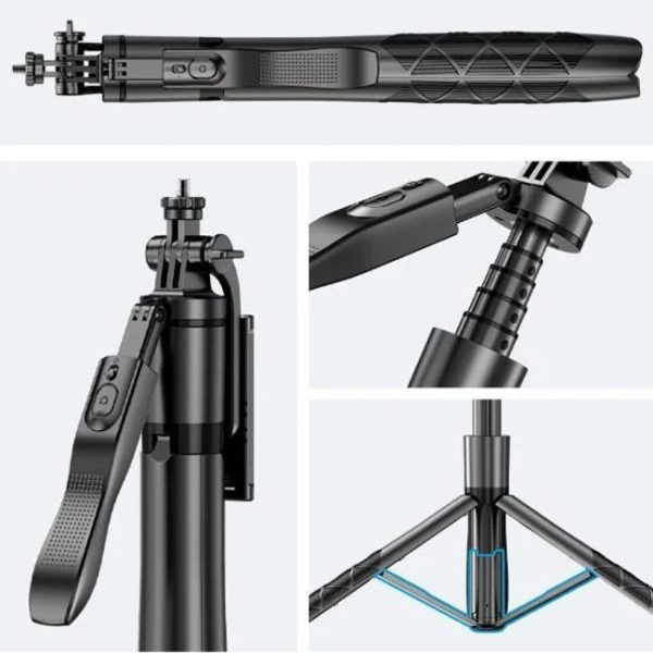 Wireless Selfie Stick Travel Tripod Stabilizer L16 - Image 3
