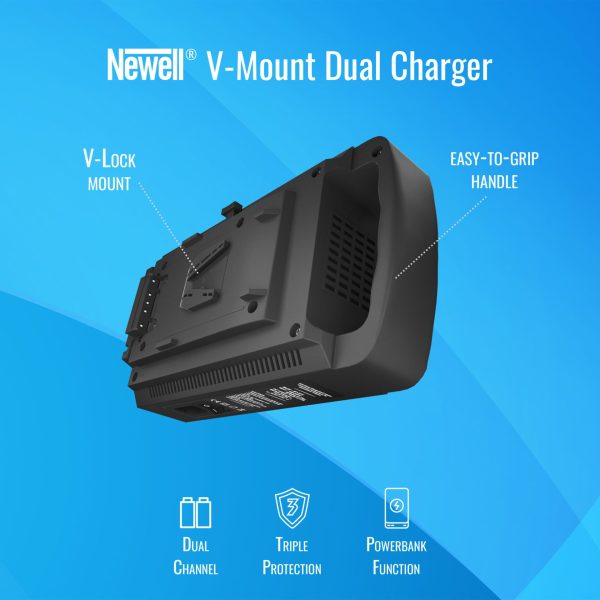 V-Mount/V Lock NEWELL 2CH Dual Quick Battery AC Charger with DC 16.8V Power Supply Output - Image 4