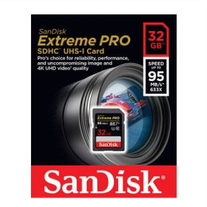 SanDisk 32GB Extreme PRO SDHC UHS-I Memory Card