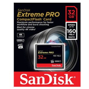 CF SanDisk 32GB Extreme Pro Compact Flash Memory Card (160MB/s)