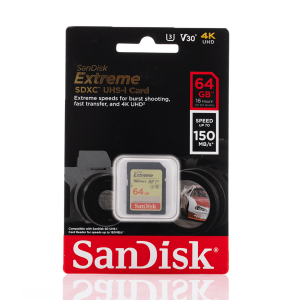 SanDisk 64GB Extreme UHS-I SDXC Memory Card (Class 10)