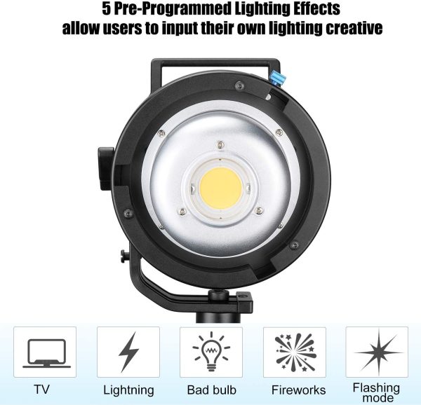 Sokani X60 V LED Video Light,80W 5600K Daylight Kit - Image 4