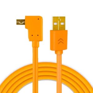 USB 2.0 to Angle Mini B 8-Pins Tethering Cable