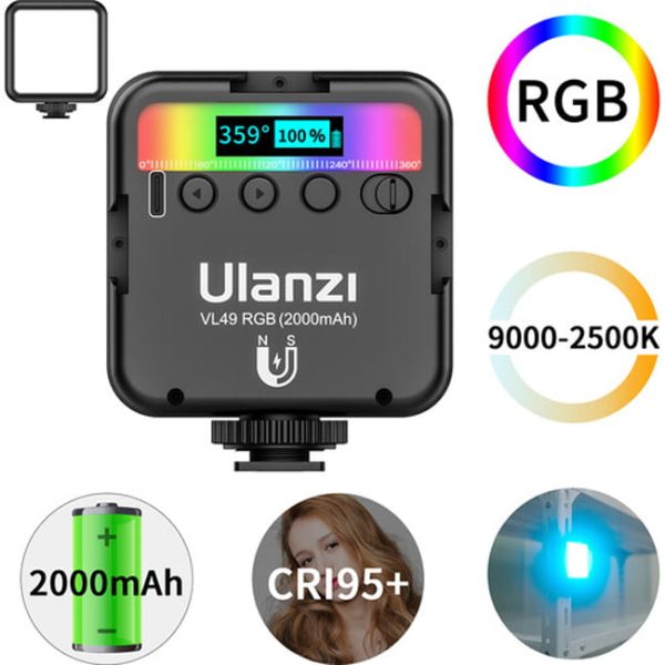 Ulanzi VL49 Rechargeable Mini RGB Light - Image 7