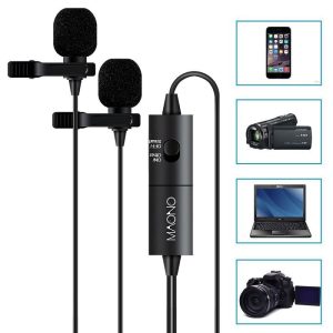 AU-200 Maono Dual Lavalier Interview Microphone