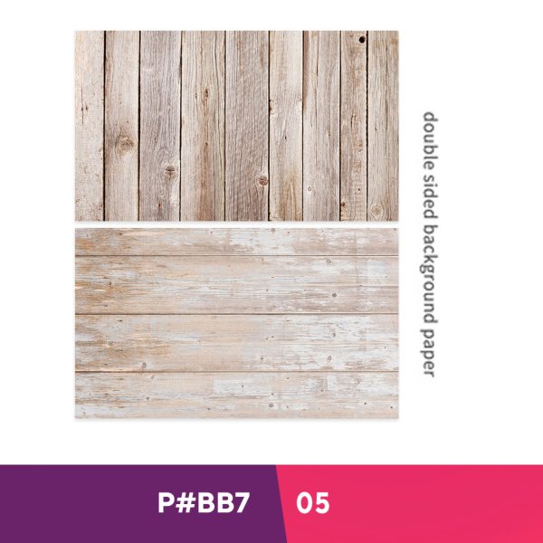 Big Size Wooden Textured Backdrop Double Sided # 05