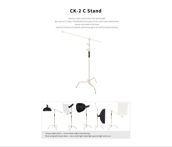 Jinbei CK-2 Steel Studio C-Stand - Image 2