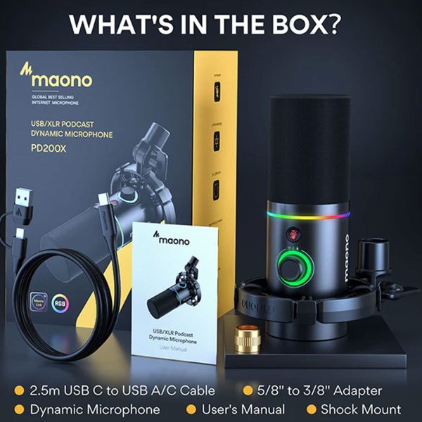 MAONO PD200X USB/XLR Dynamic Microphone Sale price - Image 2