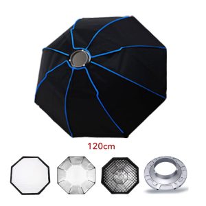 120cm Bowens Mount Grid softbox for Strobes