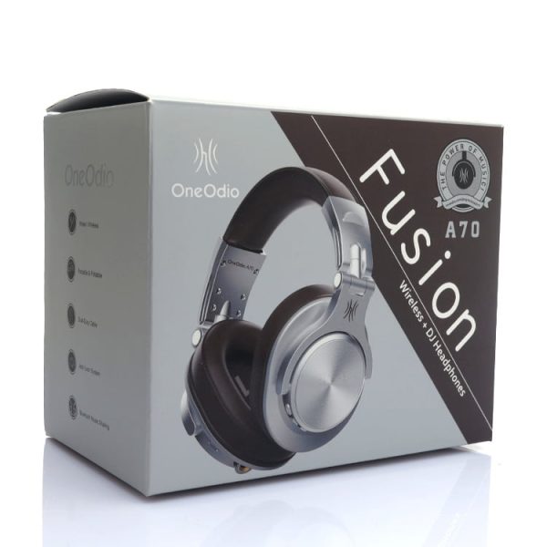 OneOdio A70 Bluetooth Over Ear Headphones, Wired and Wireless  Brown - Image 2