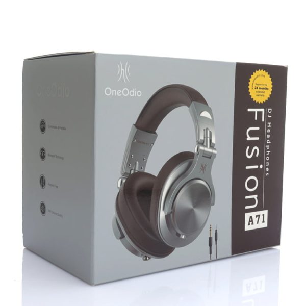 OneOdio A71 Studio Wired Headphones – Brown - Image 2