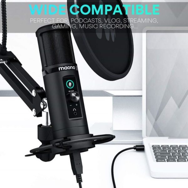AU-PM422 Podcasting Voice-Overs, USB Condenser Microphone - Image 3
