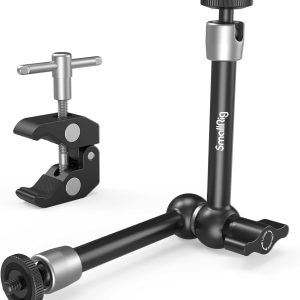 SmallRig Adjustable Magic Arm with Clamp – 1/4" & 3/8" Thread, Friction Power Articulation for Monitor Mounting