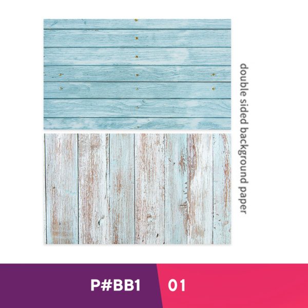 Wooden Textured Backdrop Double Sided # 01