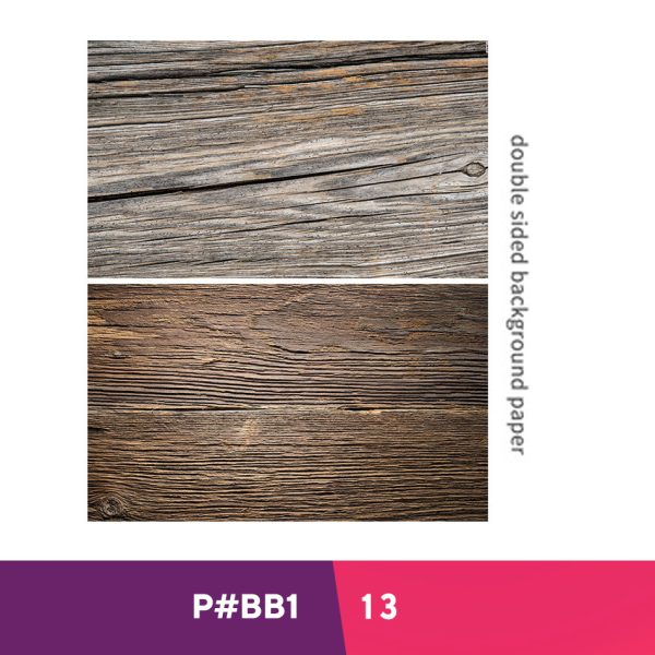 Wooden Textured Backdrop Double Sided # 13