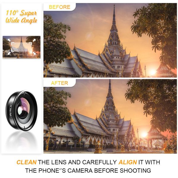 Apexel 110-Degree Wide Angle Lens for Smartphone - Image 7