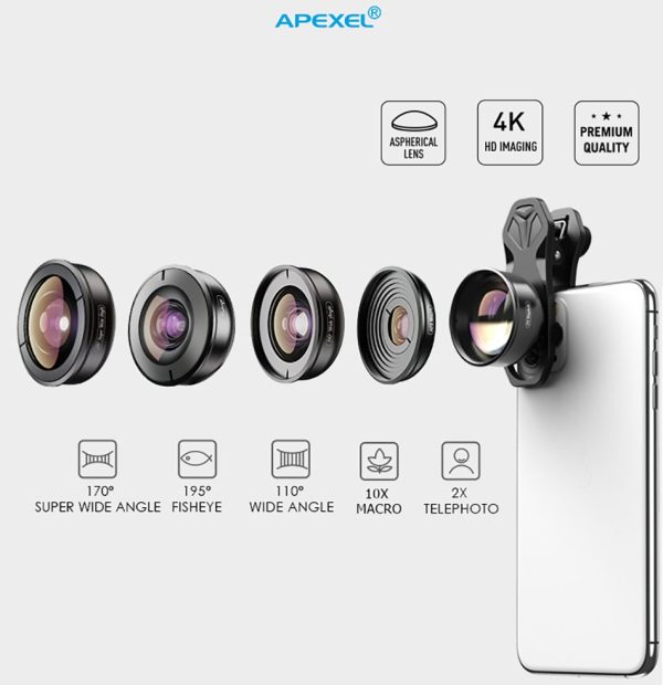 Apexel 2x Telephoto Lens For Smartphone - Image 6
