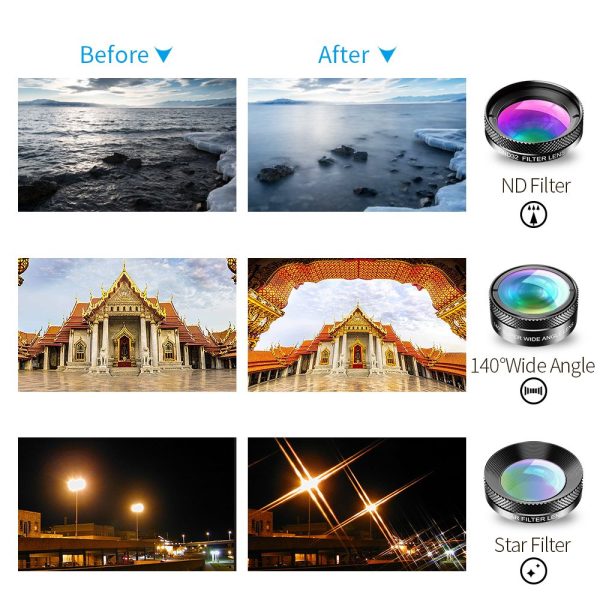 Apexel 6-in-1 Smartphone Lens Kit - Image 5