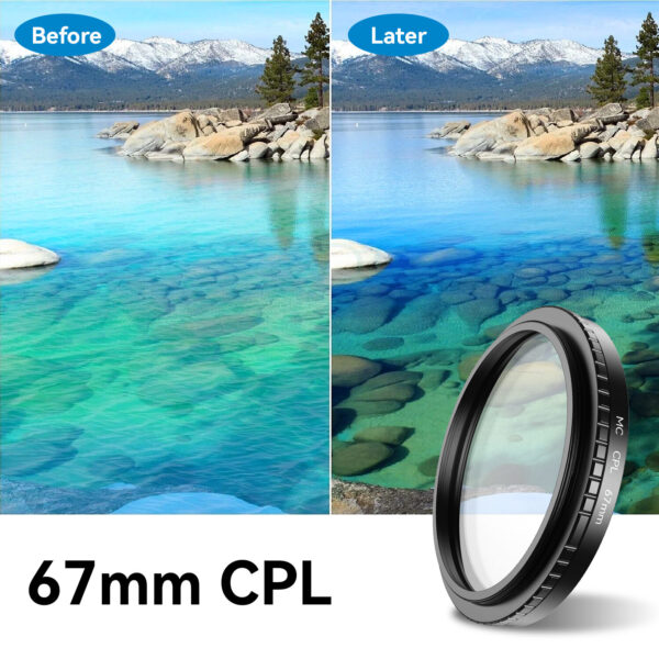 Apexel  Mobile Clamp HD Glass 67mm CPL filter - Image 10