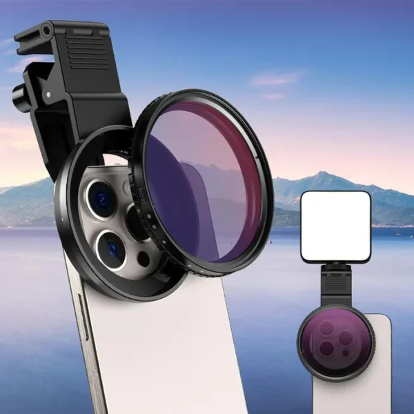 Mobile Clamp filter Apexel HD Glass 67mm ND400 APL- 67VND400 - Image 2