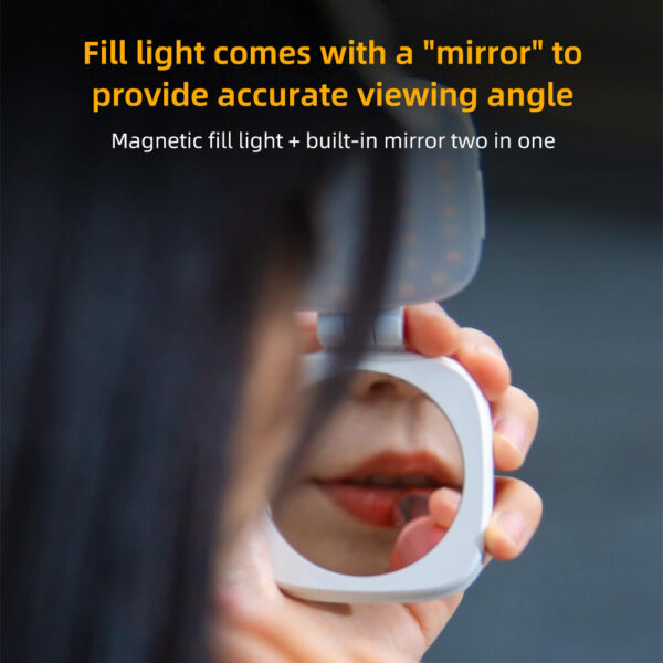 Magnetic Selfie Phone Light With Mirror - Image 5
