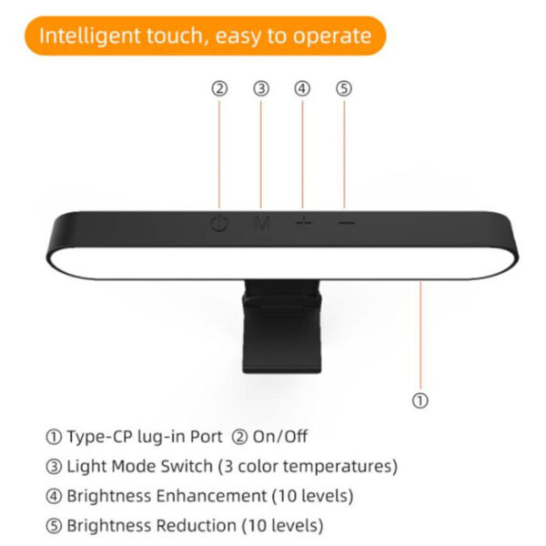 Single LED Monitor Screen Fill Light Video Conference - Image 4
