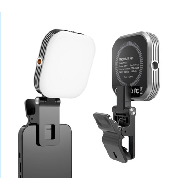 Portable Magnetic Fill Light  3 Color Modes + 1000mAh Battery - Image 2