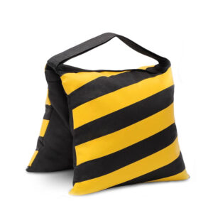 Yellow & Black Striped Sandbag for Light Stands
