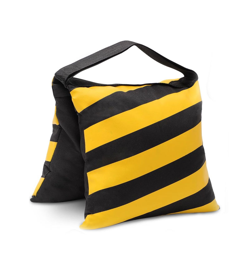 Yellow & Black Striped Sandbag for Light Stands