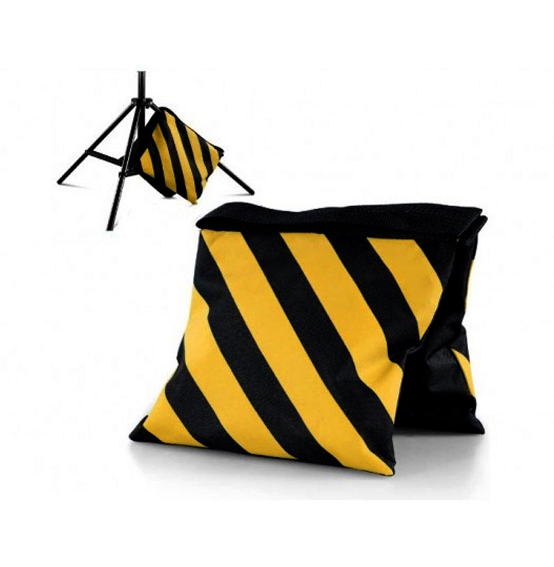 Yellow & Black Striped Sandbag for Light Stands - Image 2