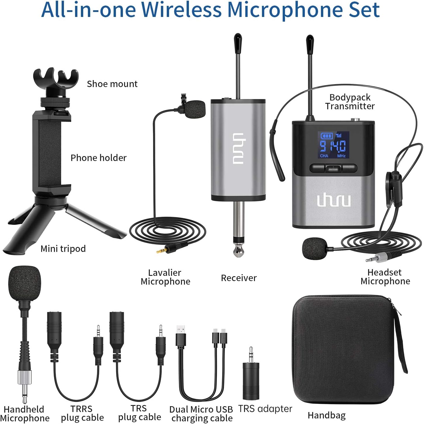Uhuru WM‑720 Compact Wireless Microphone System - Image 3